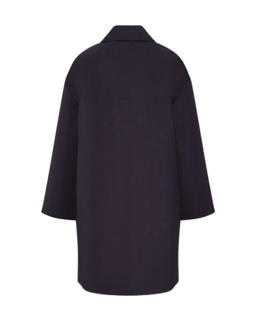 Herno Blue Long-Sleeved Coat