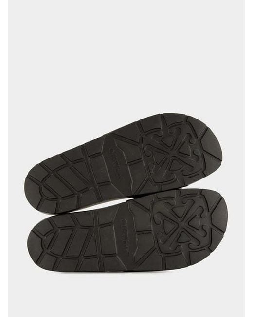 Off-White c/o Virgil Abloh Black Arrow Open Toe Slip-On Slides for men