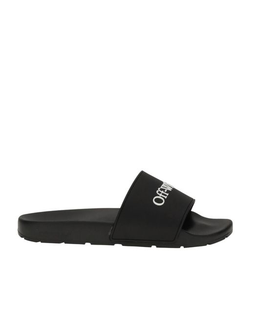 Off-White c/o Virgil Abloh Black Bookish Slip-On Slides for men