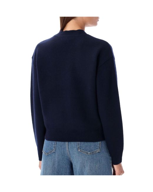 A.P.C. Black Crewneck Knitted Jumper