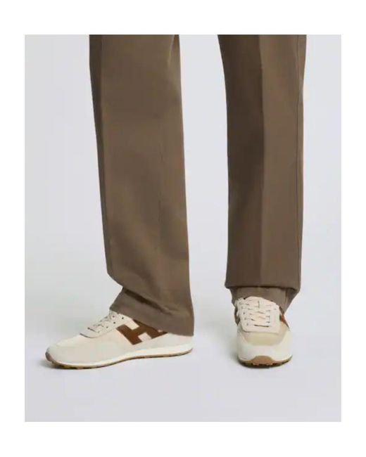Hogan White Athletic Low-Top Sneakers for men