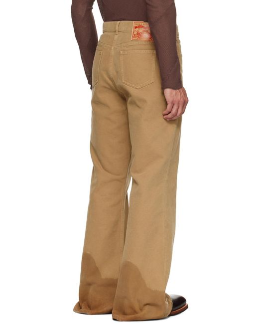 Egonlab Samy Wide Leg Jeans in Natural for Men | Lyst