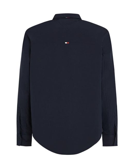 Tommy Hilfiger Blue Logo-Print Padded Jacket for men