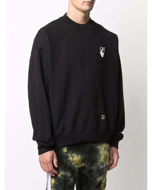 Off-White c/o Virgil Abloh Black Carav Arrows Motif Sweatshirt for men