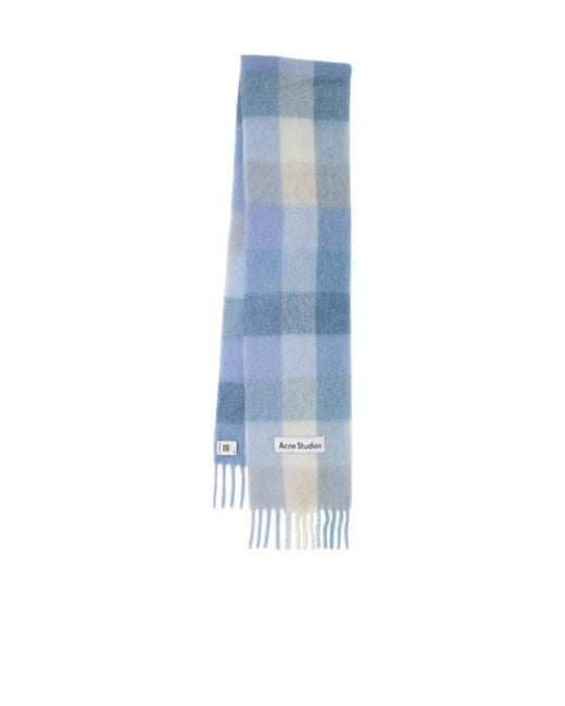 Acne Blue Alpaca Blend Scarf