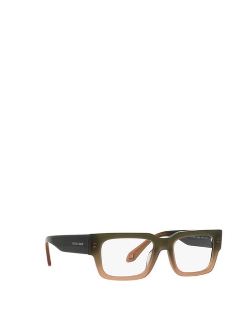 Giorgio Armani Multicolor Rectangular Frame Glasses for men