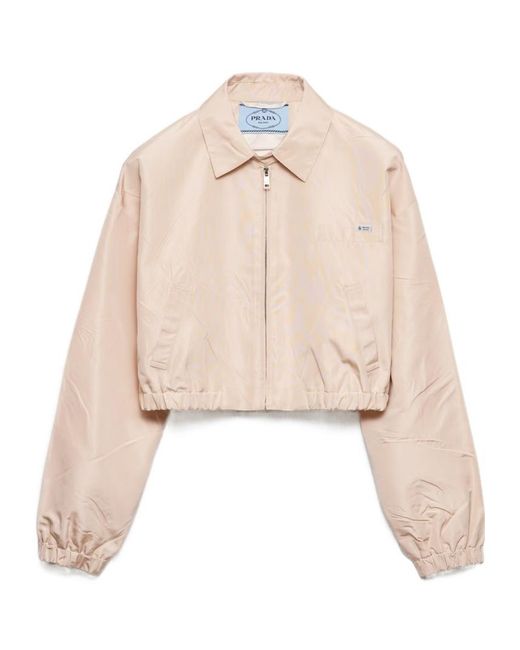 Prada Natural Faille Blouson Jacket