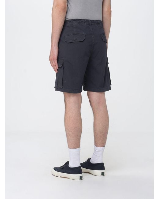 Ecoalf Gray Logo-Patch Cargo Shorts for men