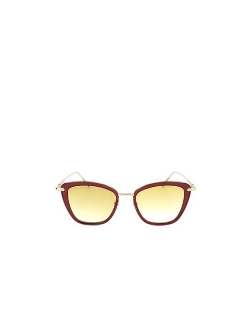 Longchamp Metallic Cat Eye Frame Sunglasses