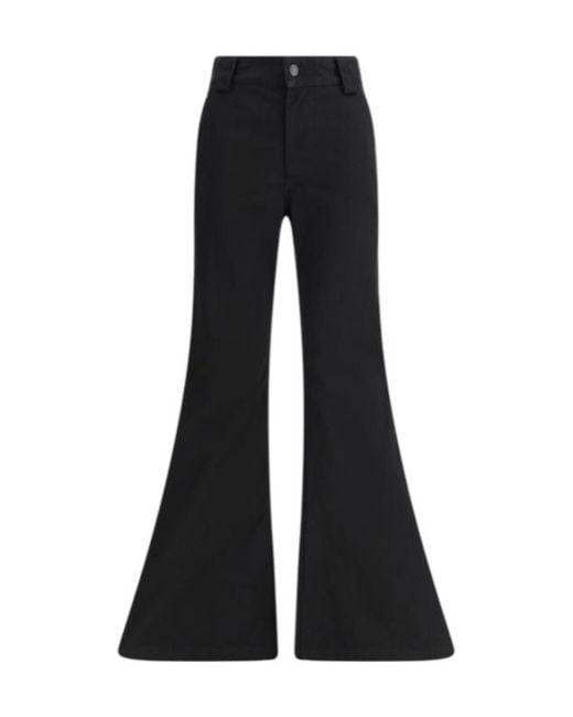 Balenciaga Black Mid-Waisted Flared Pants