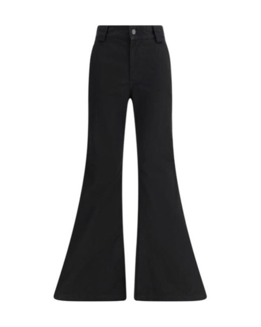 Balenciaga Black Mid-Waisted Flared Pants