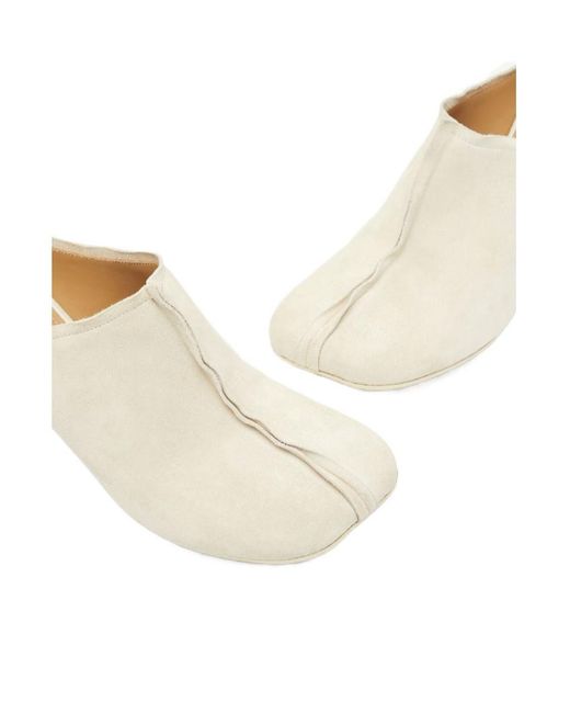 MM6 by Maison Margiela White Anatomic Stitch-Toe Mules