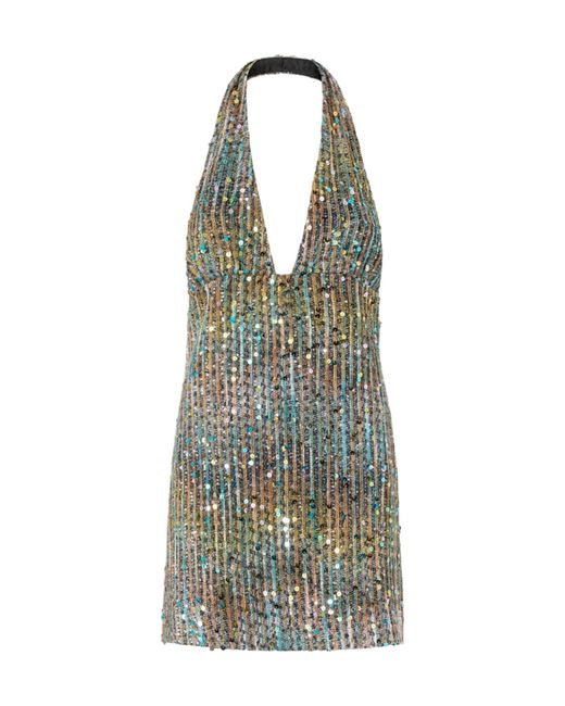 Missoni Green Sequin-Embellished Mini Dress