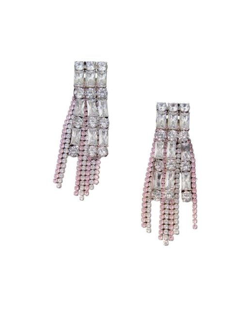 Self-Portrait White Droplet Earrings