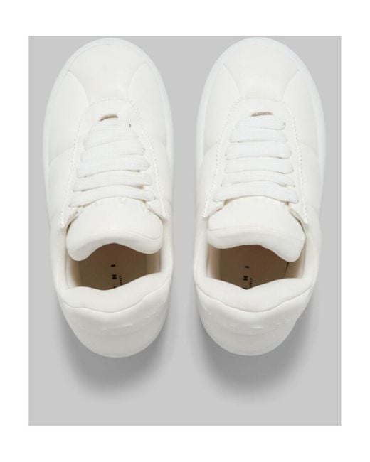 Marni White Bigfoot 2.0 Padded Lace-Up Sneakers