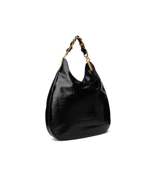 Balmain Black Large 1945 Soft Bag
