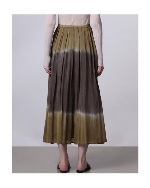 Roberto Collina Multicolor Dip-Dye Midi Skirt