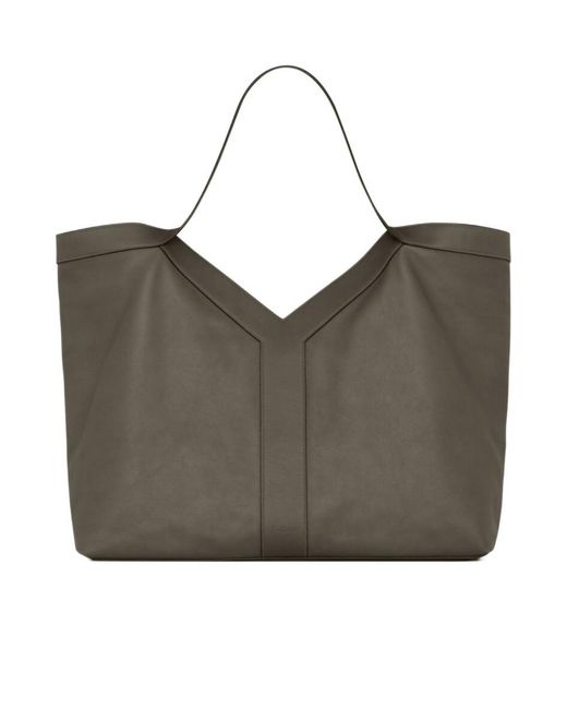 Saint Laurent Gray Y Giant Tote for men