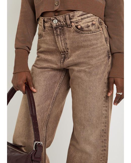 Our Legacy Brown Wata Cut Straight-Leg Denim Jeans