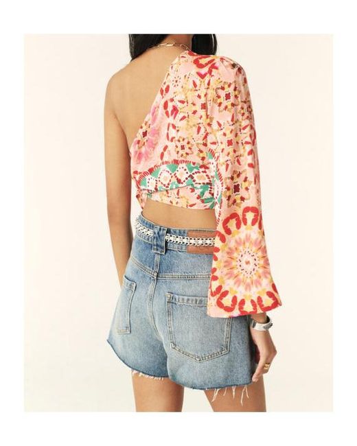 Ba&sh White Lucia Asymmetric Top