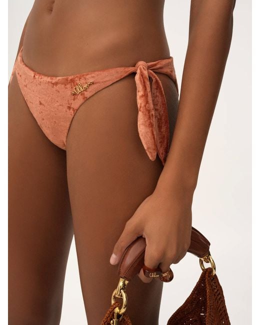 Chloé Pink Chloé Knotted Bikini Bottoms
