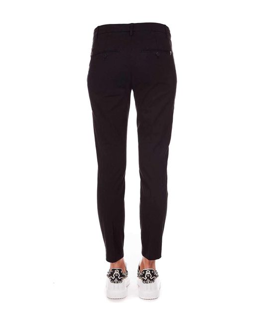 Dondup Blue Straight Casual Pants