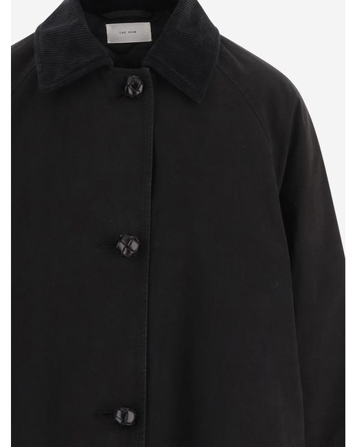 The Row Gray Ina Long-Sleeve Trench Coat