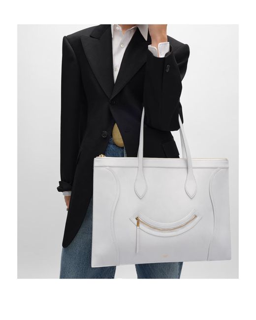 Céline White Flat Luggage