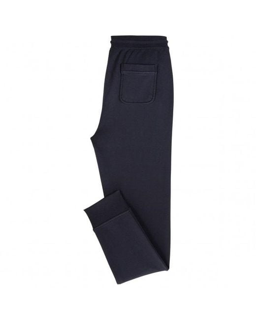 Boss Blue Logo-Laced Sweatpants for men
