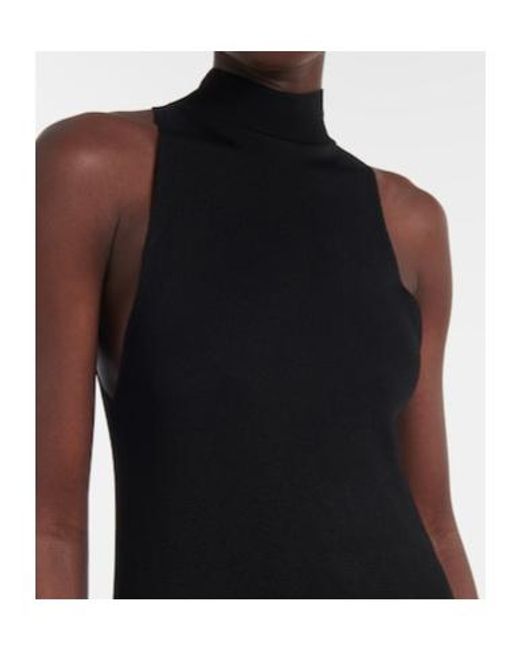 Altuzarra Black Cash Fringed Maxi Dress