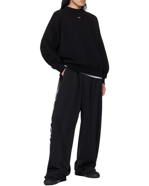 Off-White c/o Virgil Abloh Black Vibe Arrow Skate Crewneck Sweatshirt for men