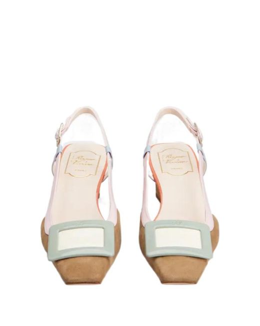 Roger Vivier Multicolor Belle Vivier Slingback Heeled Pumps