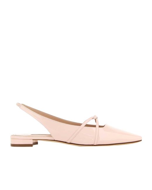 Manolo Blahnik Pink Dariasli Slingback Flat Sandals