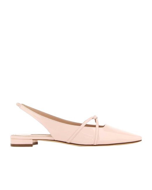Manolo Blahnik Pink Slingback Flats
