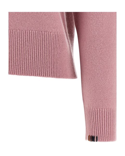 Extreme Cashmere Pink No. 430 Jeanne Crew Neck Sweater