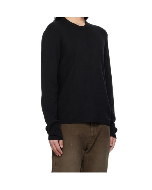 Rag & Bone Black Long-Sleeved Sweater for men