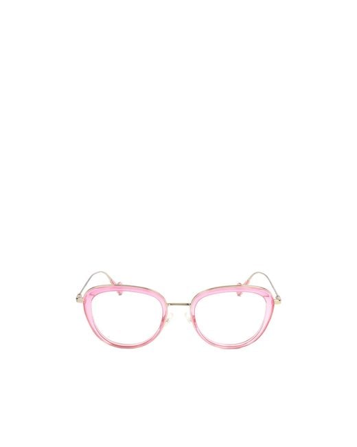 Moncler White Eyewear Cat-Eye Glasses