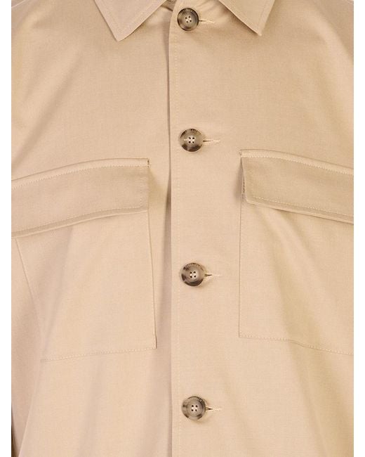 Peserico Natural Twill Overshirt for men