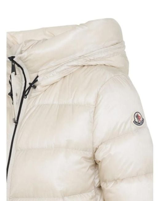 Moncler White Suyenne Zip-Up Quilted Coat