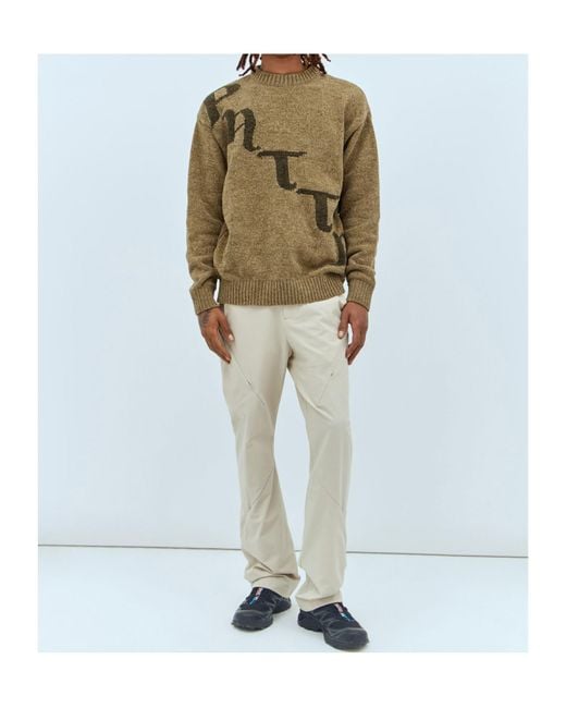 Post Archive Faction PAF Natural Elastic Waist Zipper Casual Pants for men
