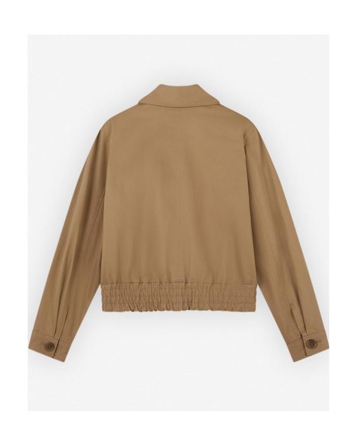Maison Kitsuné Natural Long-Sleeved Casual Jacket