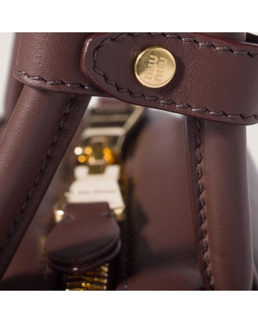 Miu Miu Brown Beau Leather Bag