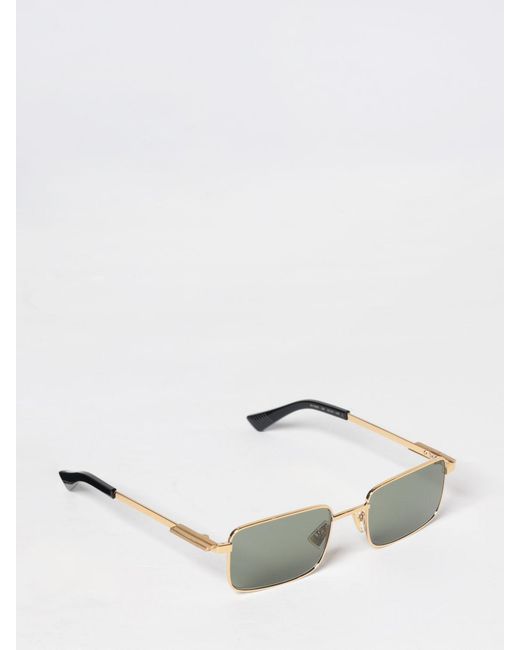 Bottega Veneta White Eyewear Classic Rectangular Sunglasses for men