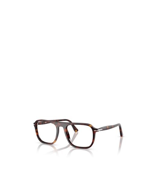 Persol Metallic Geometric Flat Mirror for men