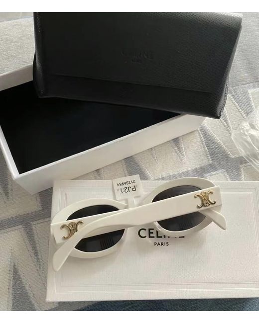 Céline White Triomphe 01 Sunglasses