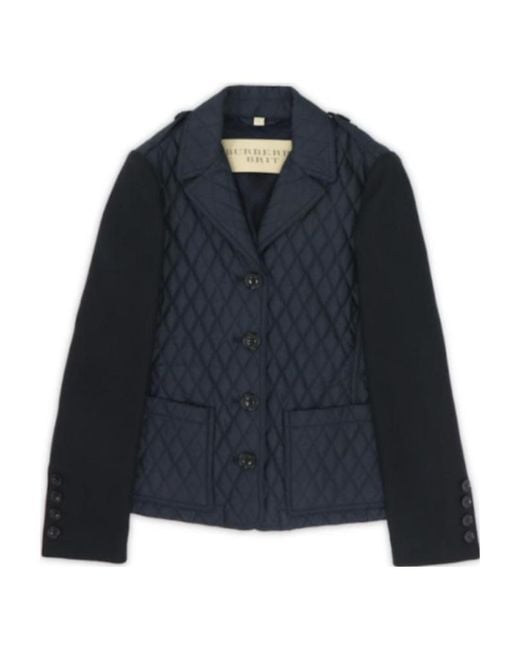 Burberry Blue Logo Casual Jacket