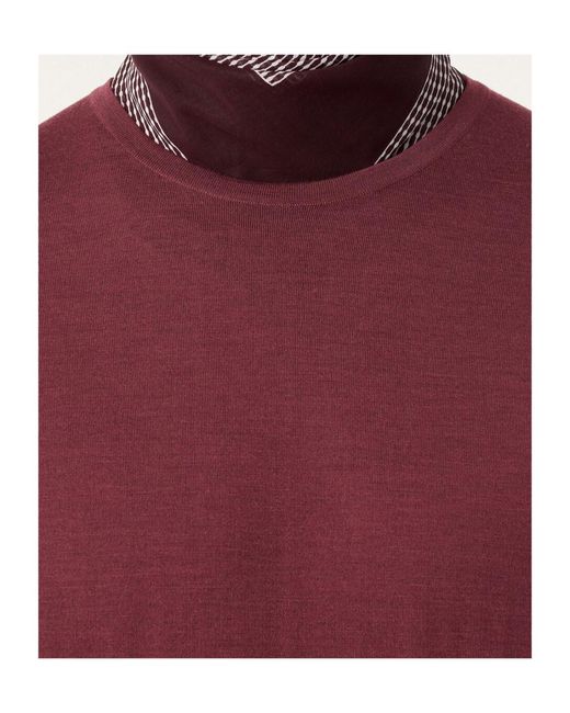 Loro Piana Red T-Shirt Crewneck for men