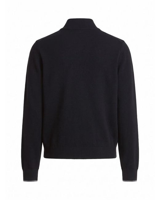 Peserico Black Casual Zip-Up Jacket for men