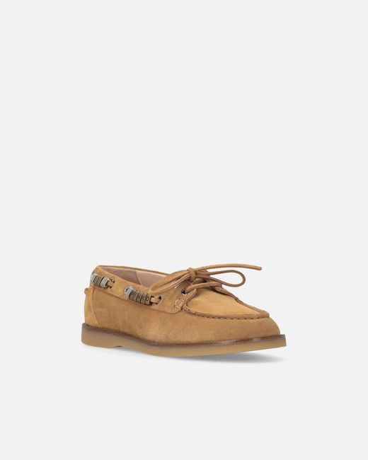 Pinko Brown Grace 01 Lace-Up Loafers