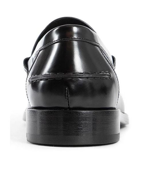 Givenchy Black Mr G Logo Plaque Loafers for men